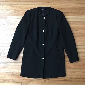 ZARA Black Dress Coat